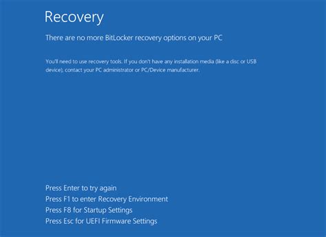 Image result for BitLocker Recovery Mode