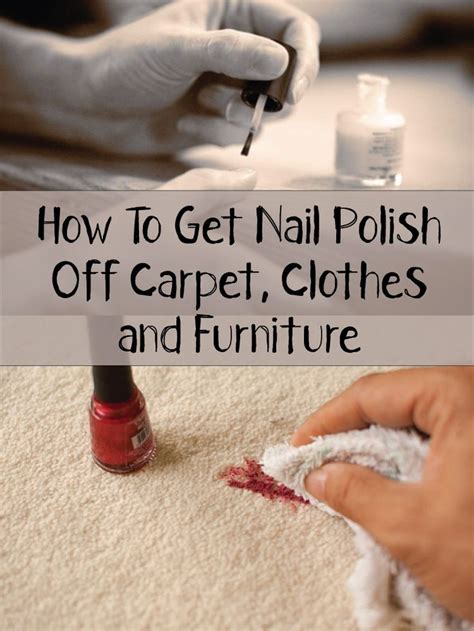 how to get nail polish off carpet