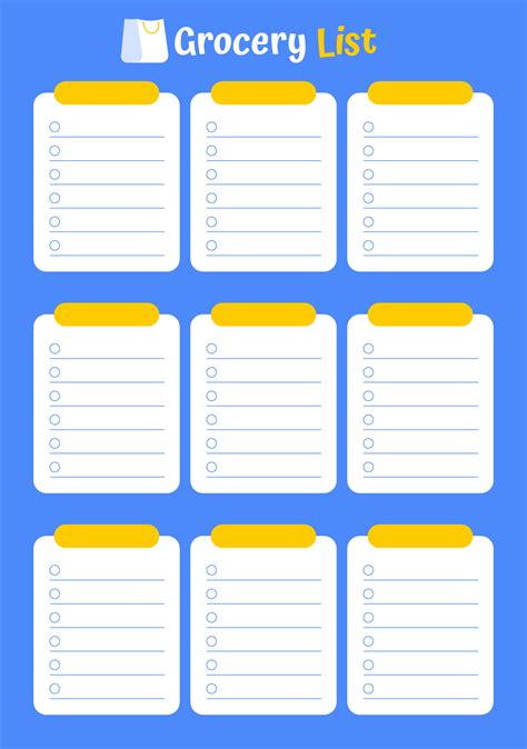 Image result for Printable List