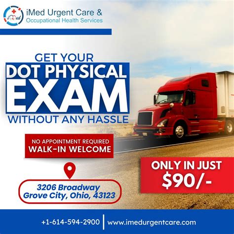 DOT Physical Exams in Grove City | iMed Urgent Care