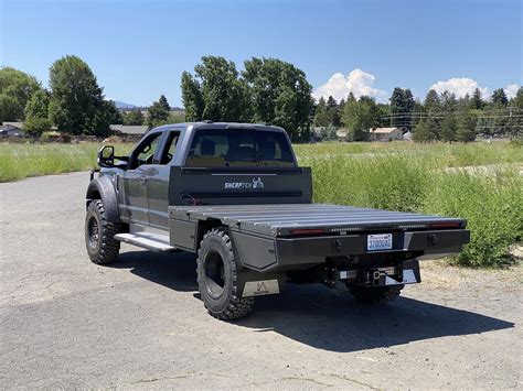 SherpTek modular truck bed and flatbed systems on 60" CA chassis cab ...