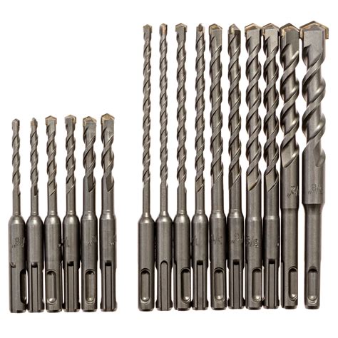 Carbide Tipped SDS Plus Masonry Drill Bit Set (16-Piece) – KATEYA Drill ...