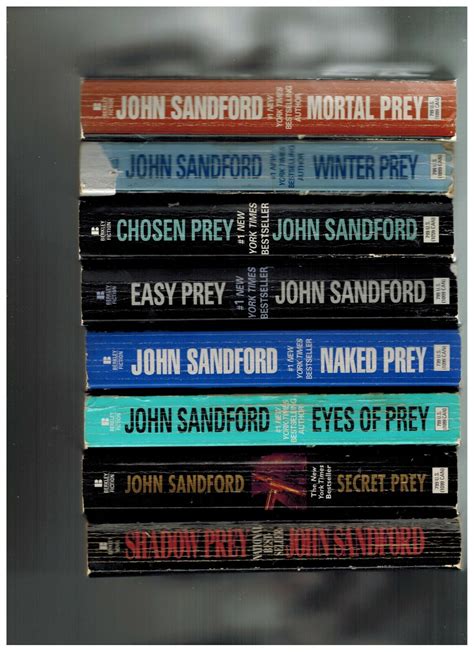 LOT OF 35 JOHN SANDFORD BOOKS AUTHOR OF THE PREY & KIDD NOVELS + OTHERS ...