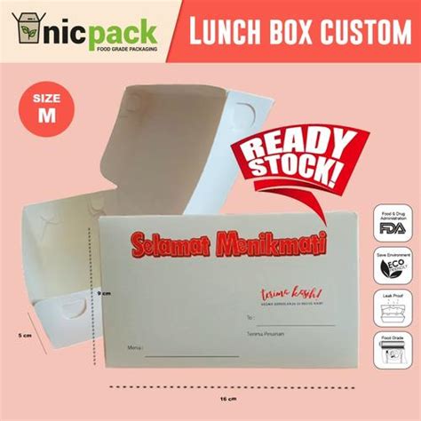 Promo Paper Lunch Box Manual Lock Cetak - Medium - Jakarta Utara - NIC ...