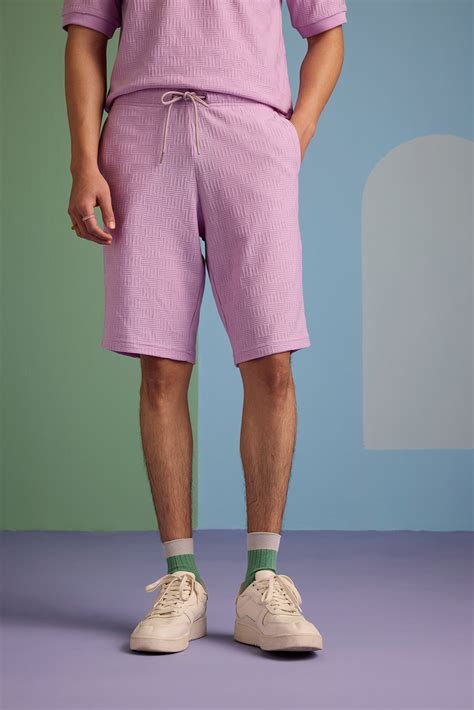 Maverick Jac'quard Shorts - Digital Lavender – Muvazo