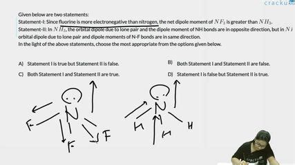 [Video] Given below are two statements: Statement-I: Since fluorine is ...