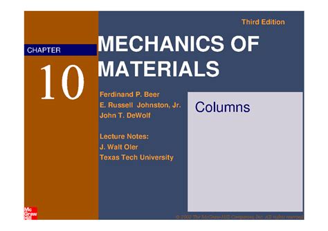 10 - material of strength - Third Edition CHAPTER MECHANICS OF ...