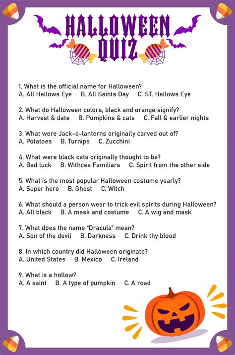 Halloween Trivia Quizzes - 15 Free PDF Printables | Printablee