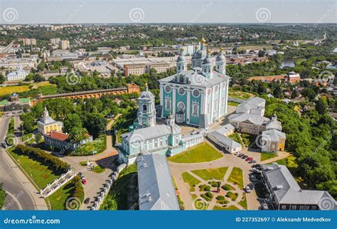 Assumption Cathedral in Smolensk City Stock Image - Image of aerial ...