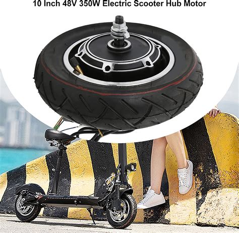 Buy SALUTUY 10 Inch 48V 350W Electric Scooter Hub Motor, 48V 350W ...