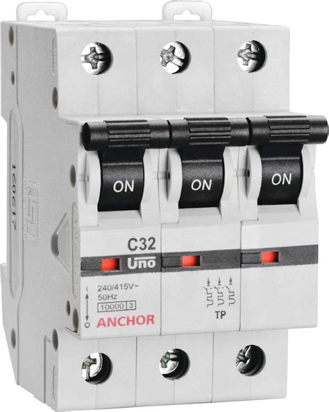 Anchor by Panasonic UNO 6 Amp Triple Pole C Curve MCB | ISI Marked ...