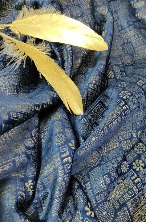 Shop the Stunning Blue Digital Printed Velvet Fabric (1 mtr) for ...
