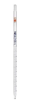 Seological Pipette, 10ml - Class A, Tolerance ±0.050 - Blue Graduation ...