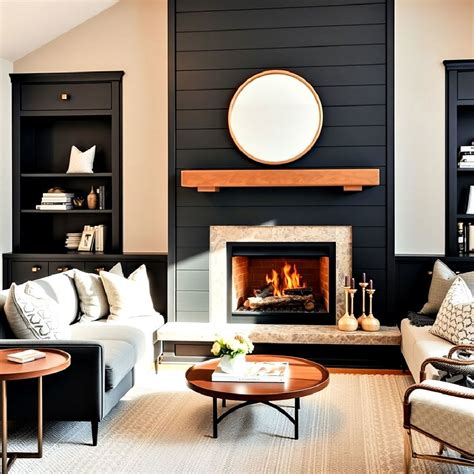 40 Black Shiplap Fireplace Ideas To Warm Up Your Space