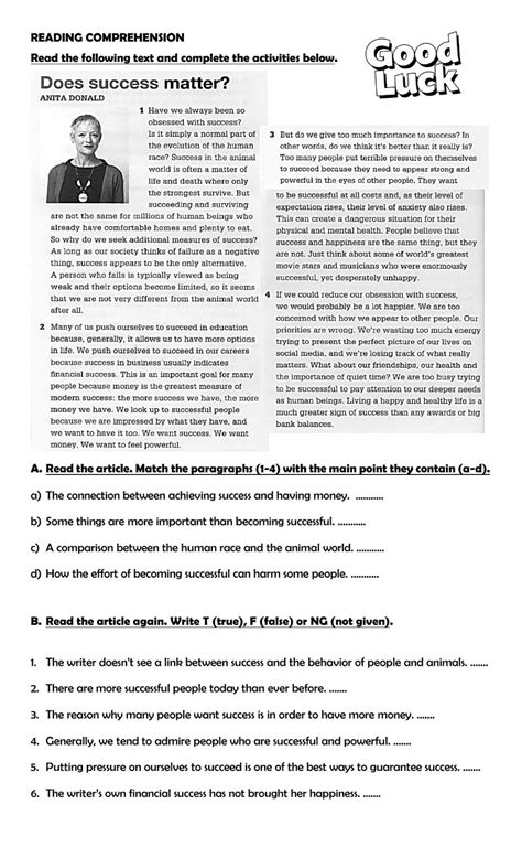 Reading Comprehension Practice Tests 的图像结果