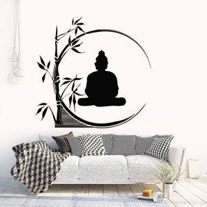 HD RAPID DESIGN 91.44 cm " budha wall Stickers" Decorative Wall Sticker ...