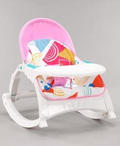 Play Nation Premium 2 in 1 Portable Baby Rocker with Food Tray, Music ...
