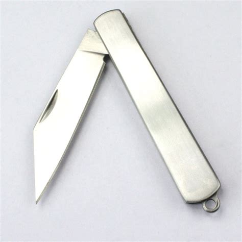 Enlan M031S EDC Folding Knife [Stainless Steel Handle, No Lock, Drop ...