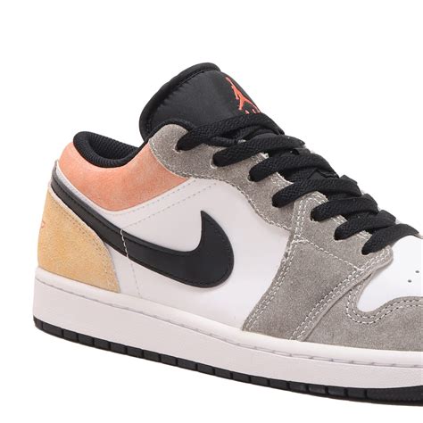 JORDAN BRAND AIR JORDAN 1 LOW SE BLACK/SUNDIAL-MAGIC EMBER-WHITE 23SU-I ...