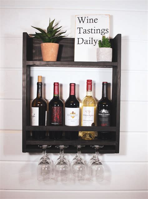 Wooden Wall Mounted Wine Racks