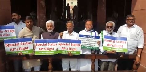 YSRCP MPs continued their unrelenting protest on in the Parliament ...