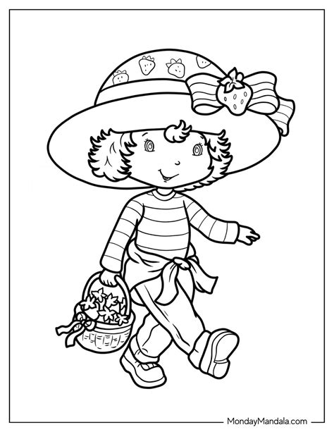 22 Strawberry Shortcake Coloring Pages (Free PDF Printables)