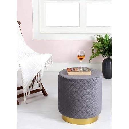 Shadowkart Pouffes Sitting Stool for Living Room Mudda Puffy Wooden ...
