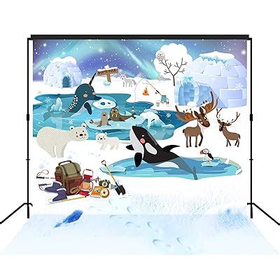 Buy musykrafties Arctic Adventure Party Backdrop Large Banner ...