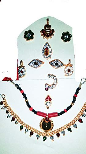 Buy Sps Metal Varalakshmi Face Decoration Set No.1, Multicolour Online ...