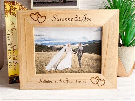 Personalised Wedding Frame Wedding Photo Frame Engraved | Etsy