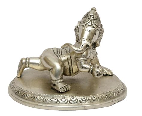 Buy Brass Bal Ganesha Silver Finished [Item code-3094] Online at Low ...