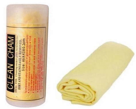 Clean Cham Liquid Absorbing Chamois Microfiber Cloth for Car Bike ...
