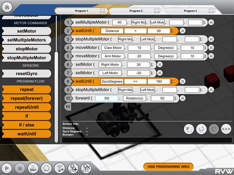 ROBOTC Coding 的图像结果