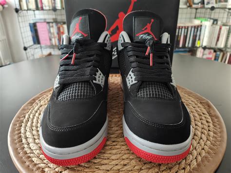 IN HAND Nike Air Jordan 4 black red BRED (40.09 $, 7up) KX batch : r ...