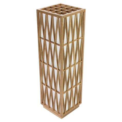 FLOOR LAMP hand-crafted from Cherry Wood and Japanese shoji paper For ...