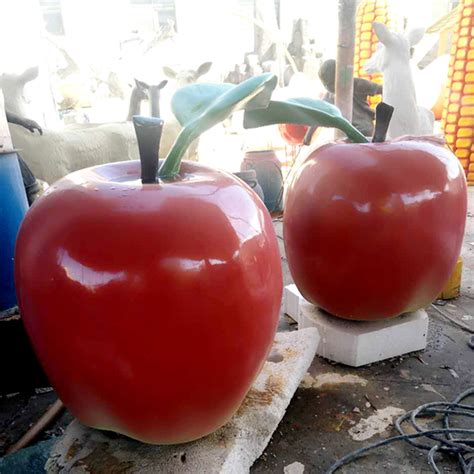 不锈钢苹果 苹果造型雕塑-宏通雕塑