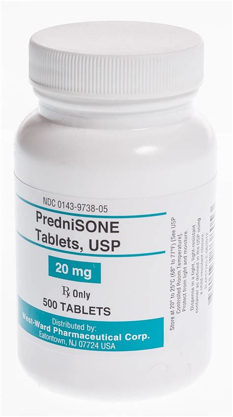 Prednisone Tabs 20 mg, 500 ct | Santa Cruz Animal Health
