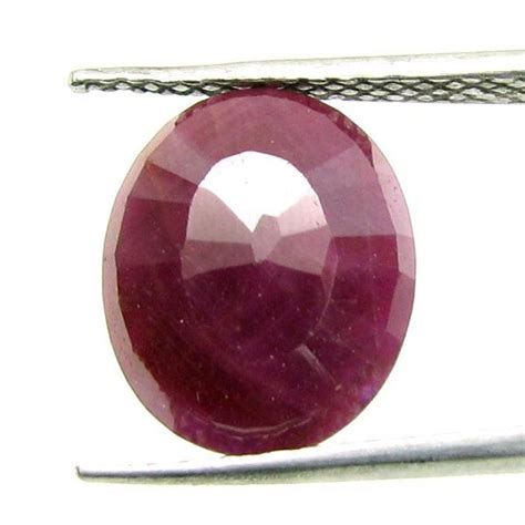 5.95Ct Natural Untreated Ruby (MANIK) Oval Cut Rashi Sun Gemstone ...