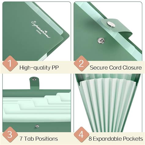 Sooez Elegant Accordion File Organizer with Labels, India | Ubuy