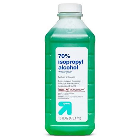 Isopropyl 70% Alcohol Antiseptic - Wintergreen Scent - 16oz - Up&Up ...