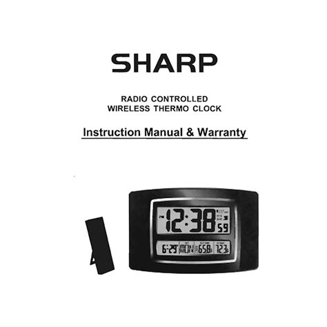 Sharp Atomic Clock SPC364 Manual 的图像结果