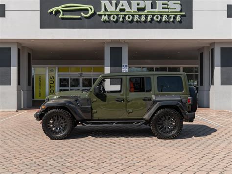 Olive Green Jeep Wrangler 2022