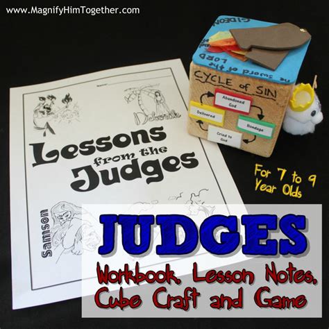 Judges – Workbook, Lesson Notes, Cube Craft and Game – Magnify Him Together