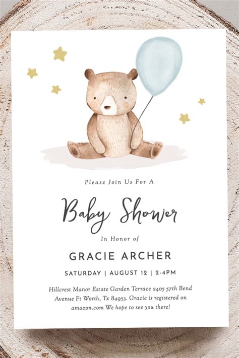 Teddy Bear Baby Shower Invitations - Baby Shower Invitations