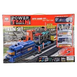 Buy Power Train Turbos Auto Loader City Train Set, Multi Color (53 ...