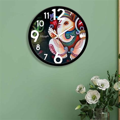 Lord Ganesh Designer Wall Clock – Homcraft