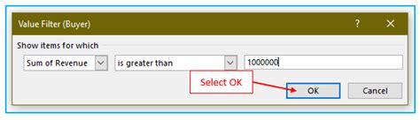 How to Filter Data in PivotTable 的图像结果