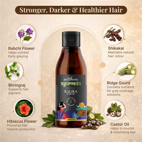 Satthwa Kalika Hair Oil - Best Hair Oil For Grey Hair