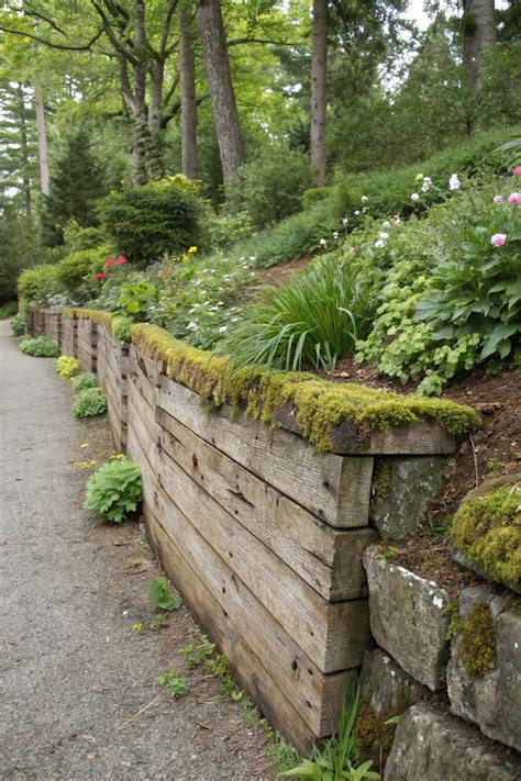 18+ Stunning Rustic Retaining Wall Ideas