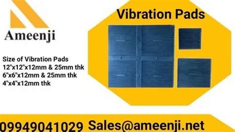 Vibration Pads - Rubber Vibration Pads Manufacturer from Hyderabad